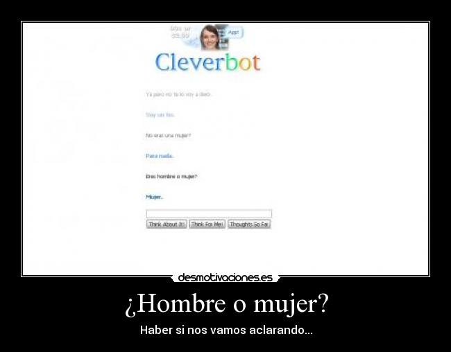 ¿Hombre o mujer? -