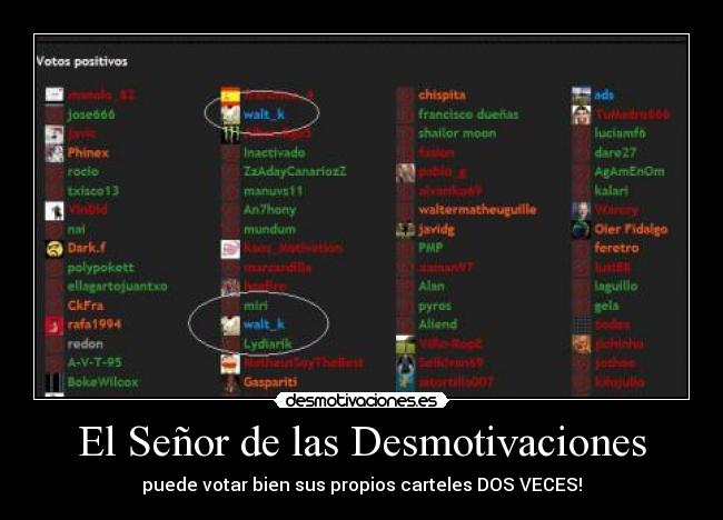 El Señor de las Desmotivaciones - 