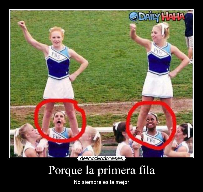 Porque la primera fila -