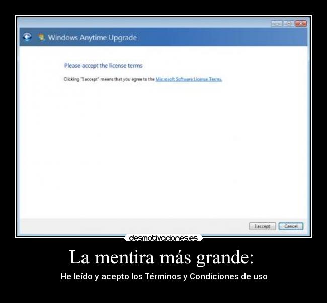 La mentira más grande: -