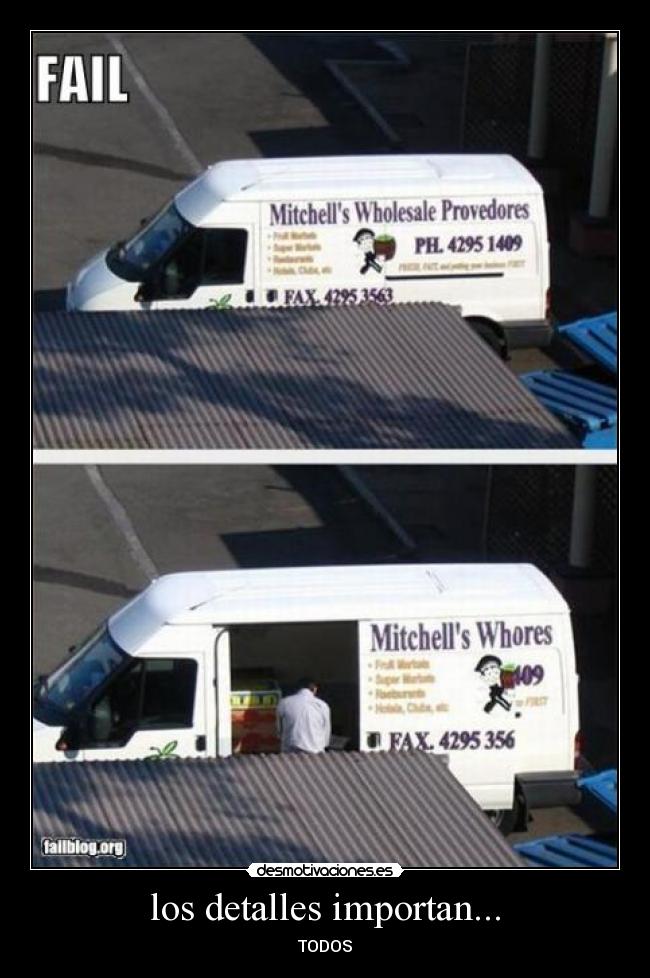 los detalles importan... - TODOS