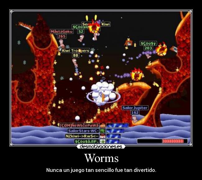 Worms - Nunca un juego tan sencillo fue tan divertido.