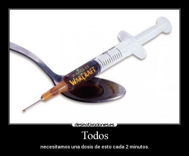 Todos - necesitamos una dosis de esto cada 2 minutos.