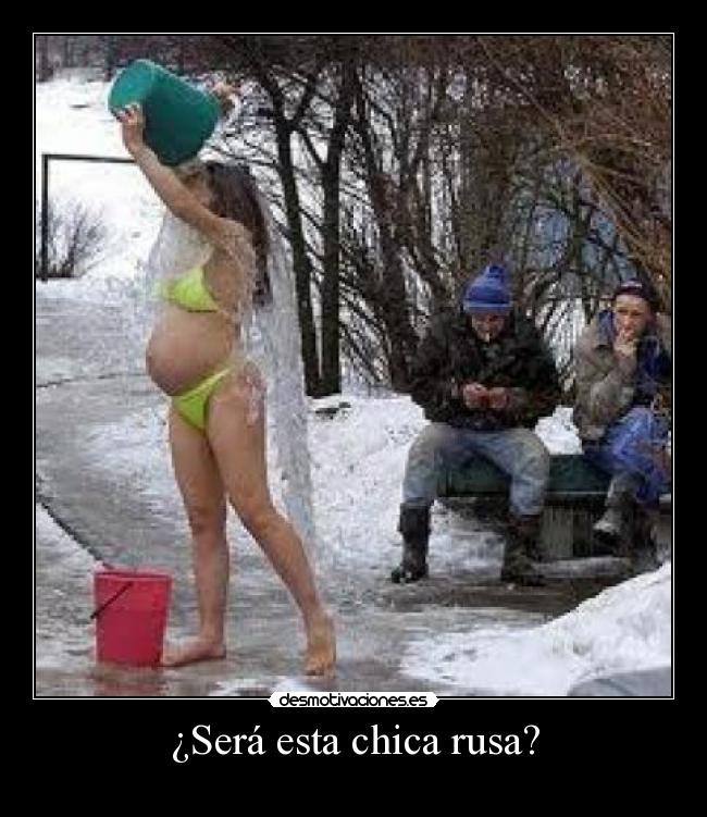 ¿Será esta chica rusa? -