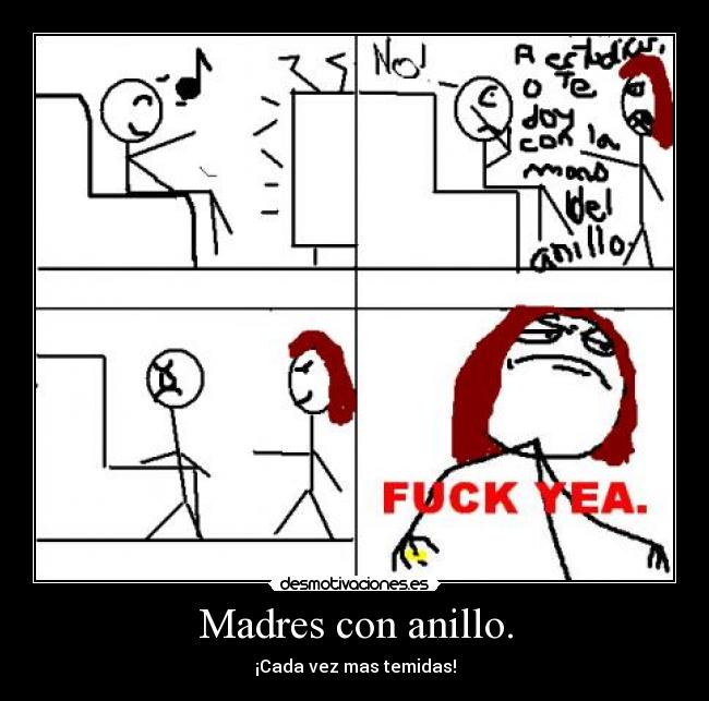 Madres con anillo. -