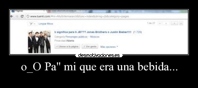 o_O Pa mi que era una bebida... - 