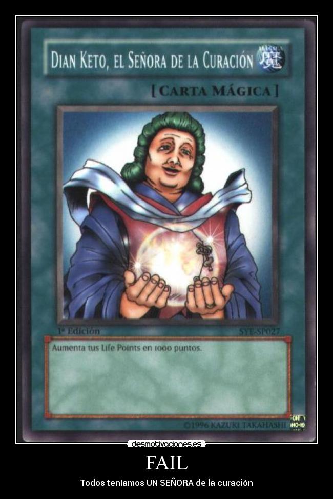 FAIL - Todos teníamos UN SEÑORA de la curación