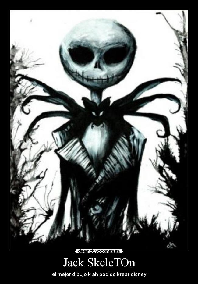 Jack SkeleTOn - el mejor dibujo k ah podido krear disney