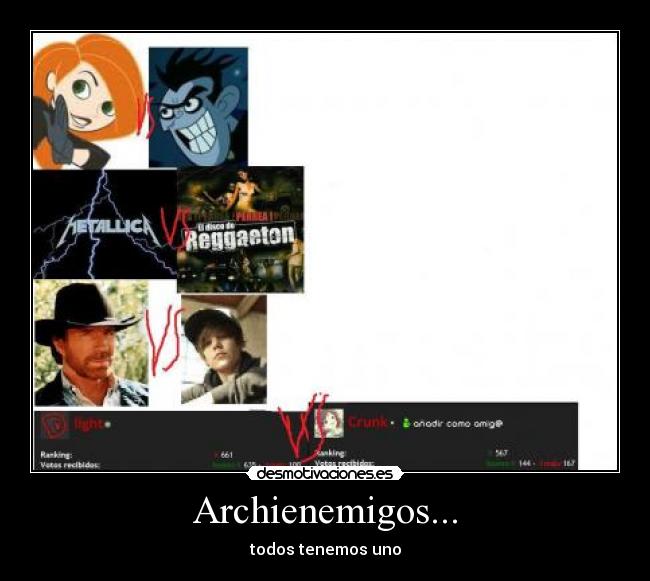 carteles enemigo desmotivaciones