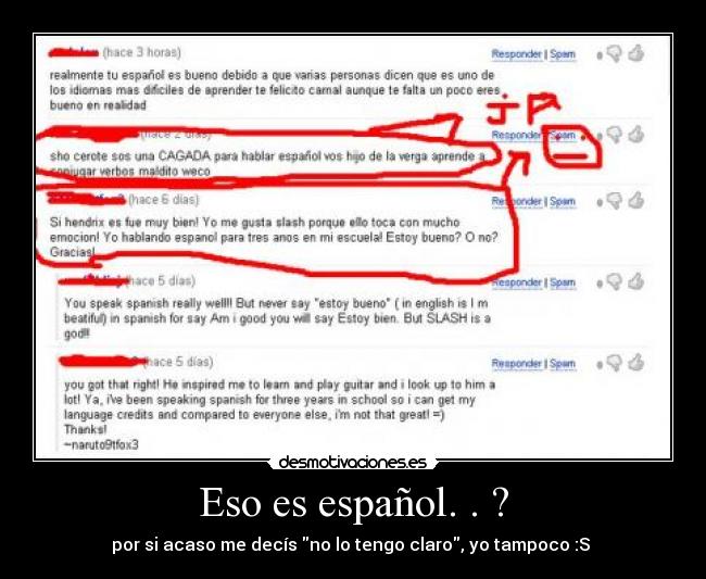 Eso es español. . ? - 
