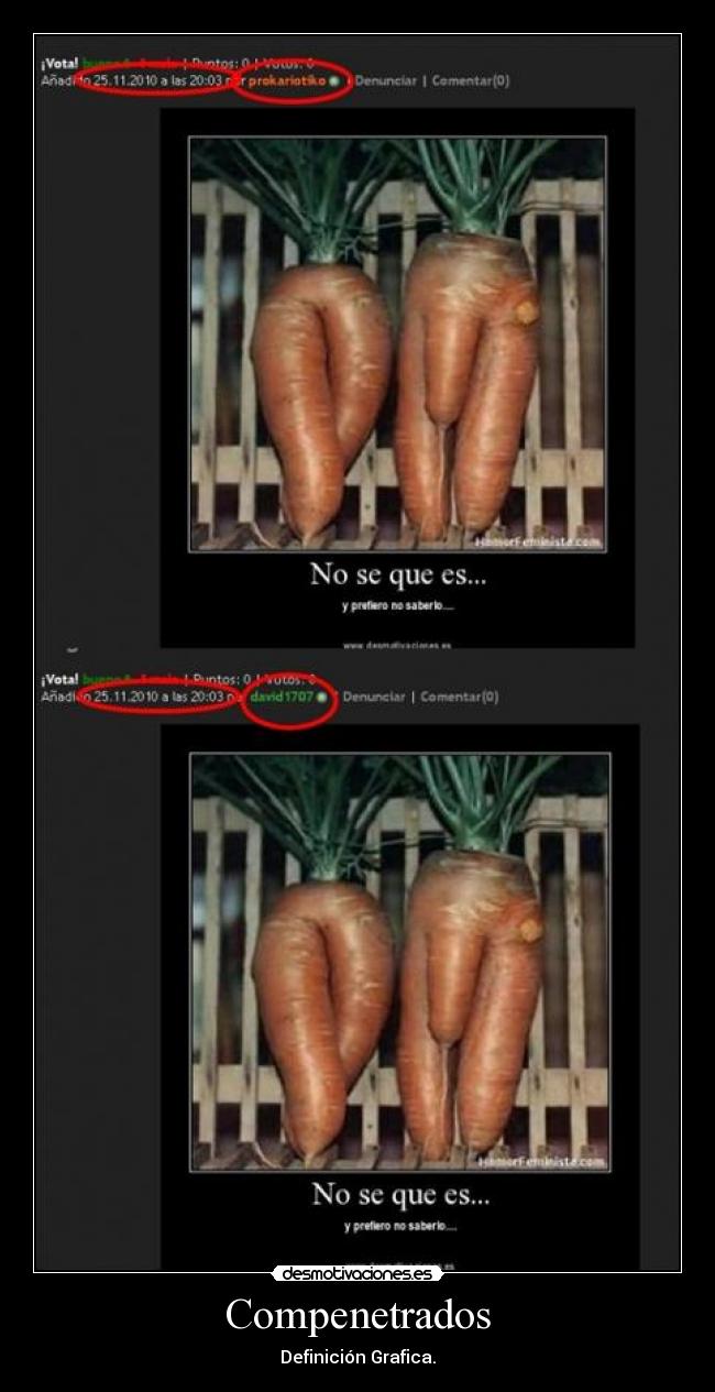 Compenetrados - Definición Grafica.