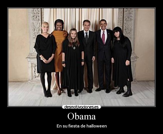 Obama - En su fiesta de halloween