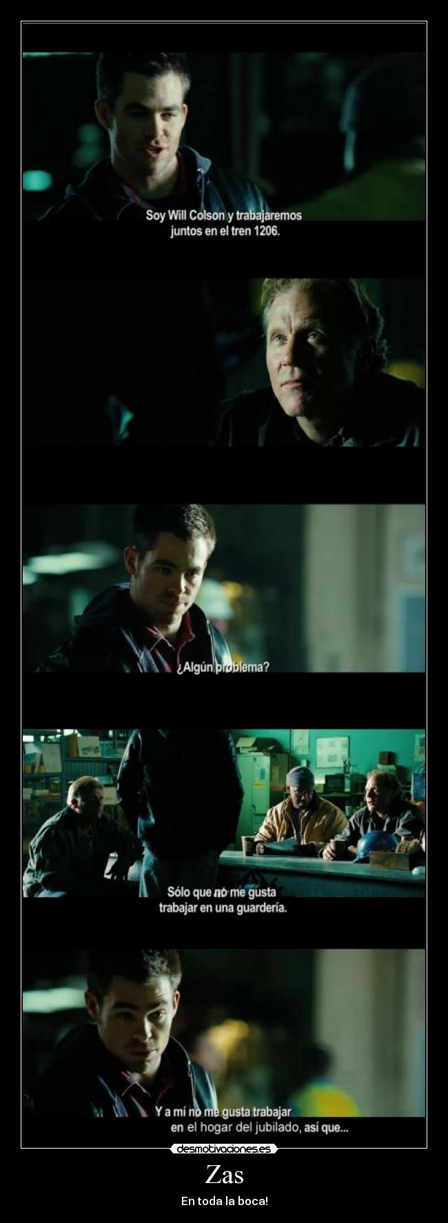 carteles inparable tren pelicula zas toda boca desmotivaciones