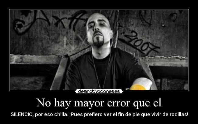 carteles zpu rap chilla silencio error rodillas vivir ver fin desmotivaciones