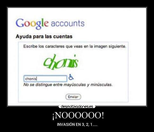 ¡NOOOOOO! -
