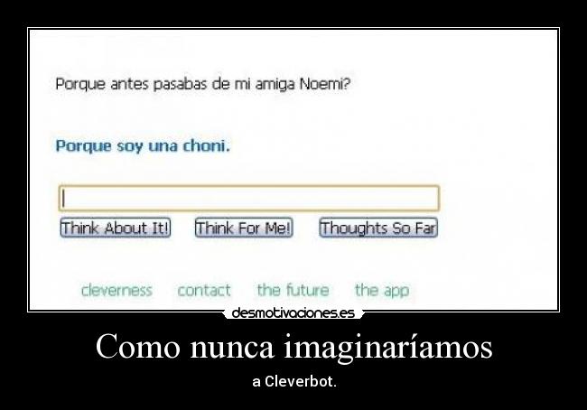 Como nunca imaginaríamos -