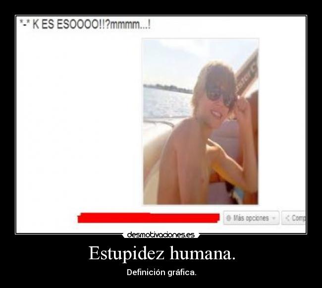 Estupidez humana. - Definición gráfica.