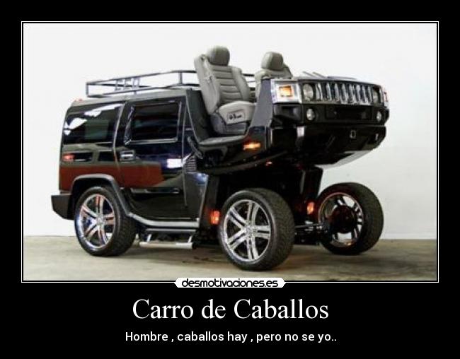 Carro de Caballos - Hombre , caballos hay , pero no se yo..