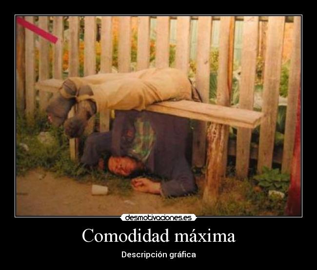 Comodidad máxima - Descripción gráfica