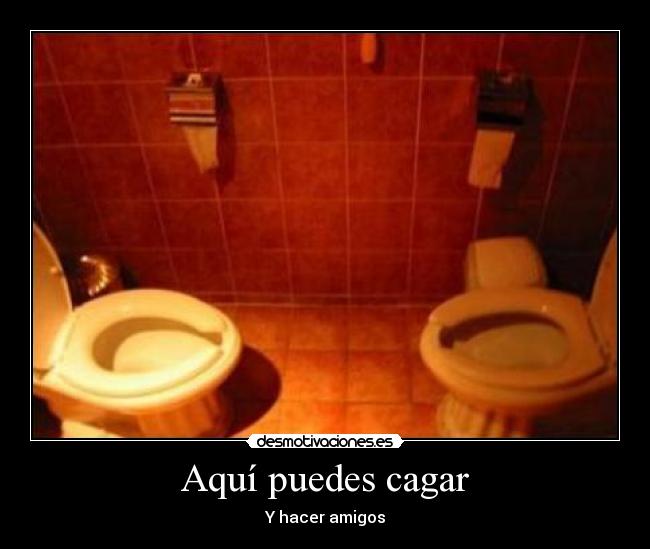 Aquí puedes cagar - Y hacer amigos