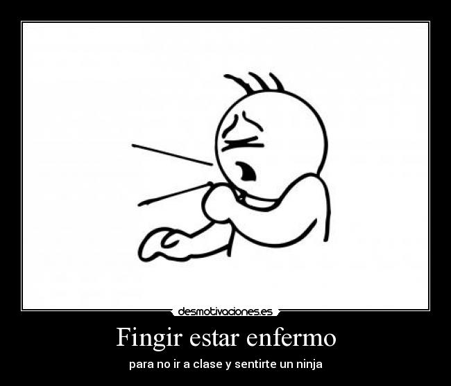 Fingir estar enfermo -
