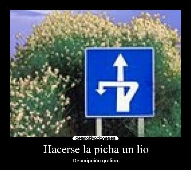 Hacerse la picha un lio - Descripción gráfica