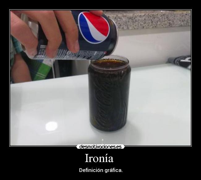 Ironía  - Definición gráfica.