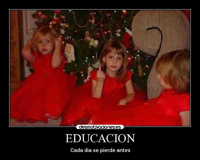 EDUCACION - Cada dia se pierde antes
