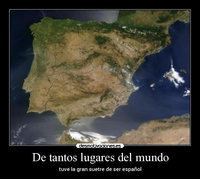 De tantos lugares del mundo -