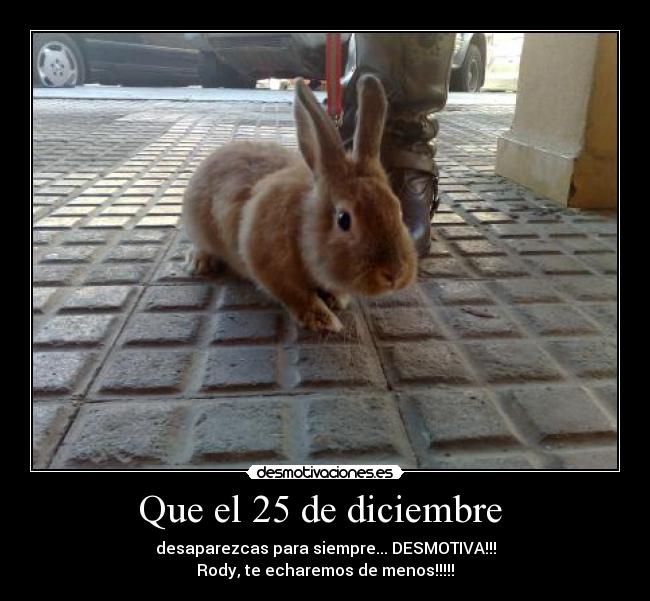 Que el 25 de diciembre -