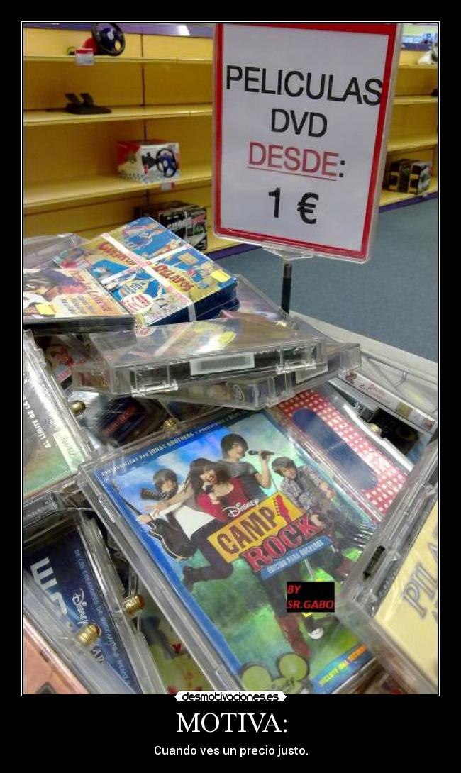 MOTIVA: - Cuando ves un precio justo.