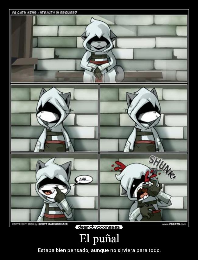El puñal - Estaba bien pensado, aunque no sirviera para todo.