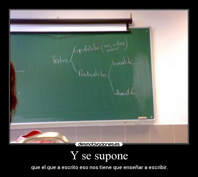 Y se supone - 