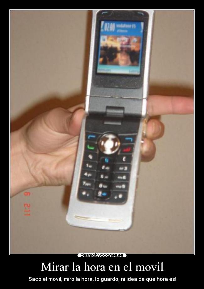 Mirar la hora en el movil - 