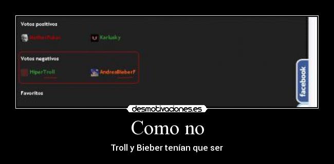 Como no - Troll y Bieber tenían que ser