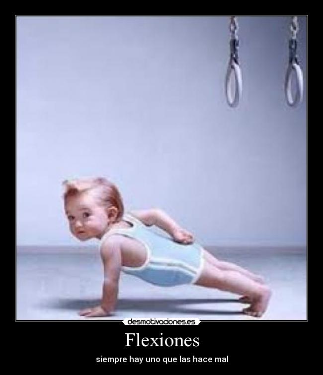 Flexiones - siempre hay uno que las hace mal