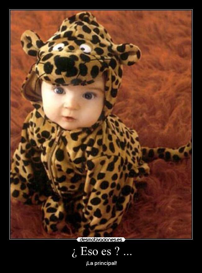 ¿ Eso es ? ... - ¡La principal!