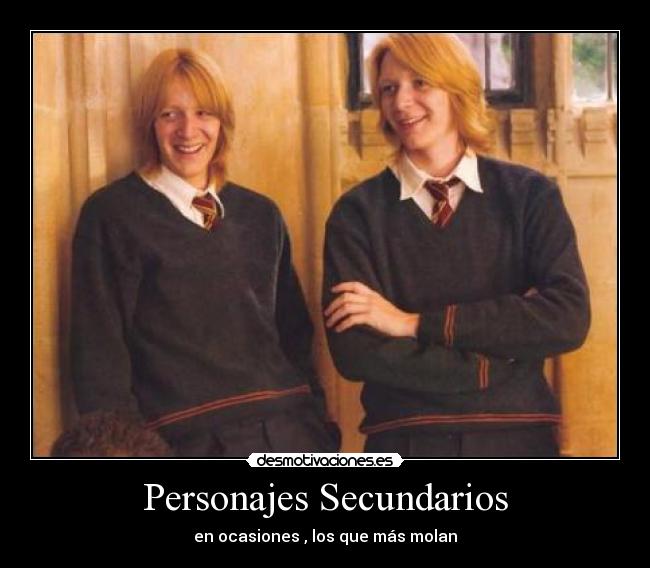 carteles weasley secundarios desmotivaciones