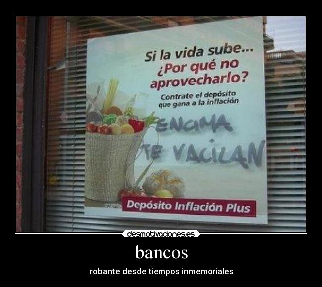 bancos - robante desde tiempos inmemoriales