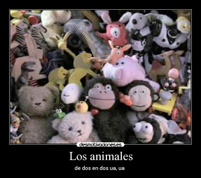 Los animales - de dos en dos ua, ua♪