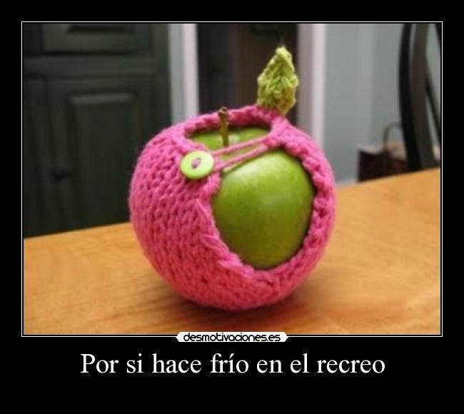 Por si hace frío en el recreo -