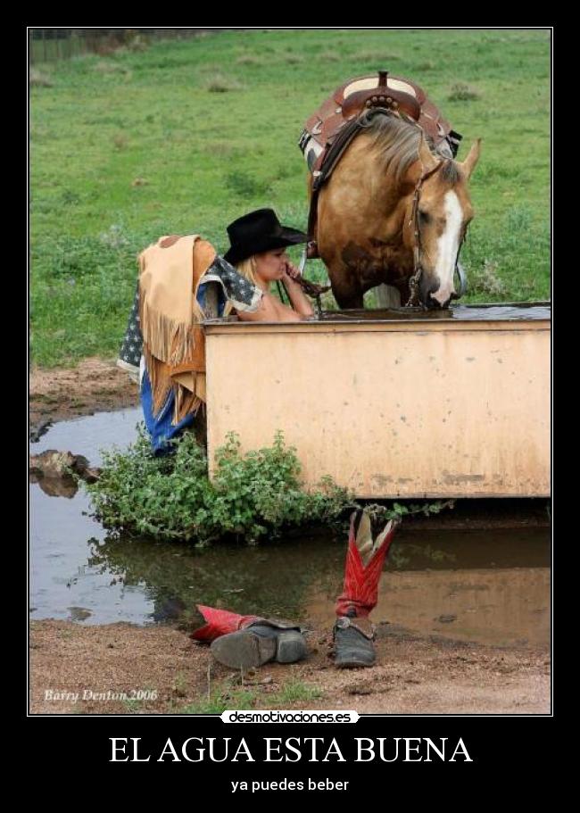 EL AGUA ESTA BUENA -