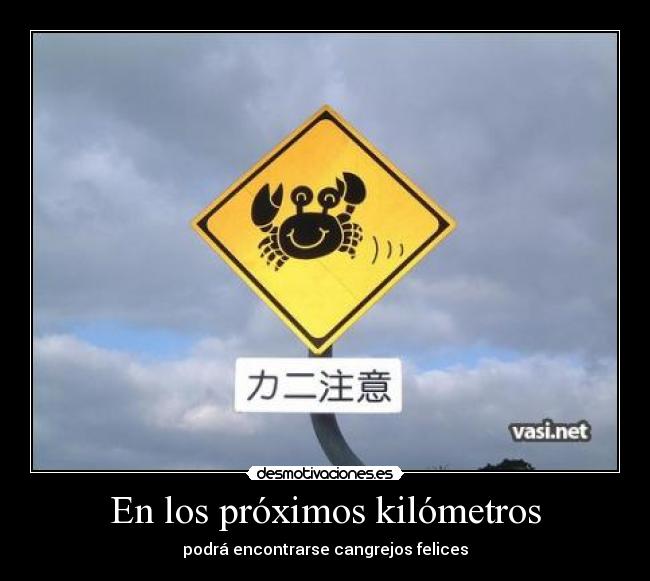 En los próximos kilómetros -