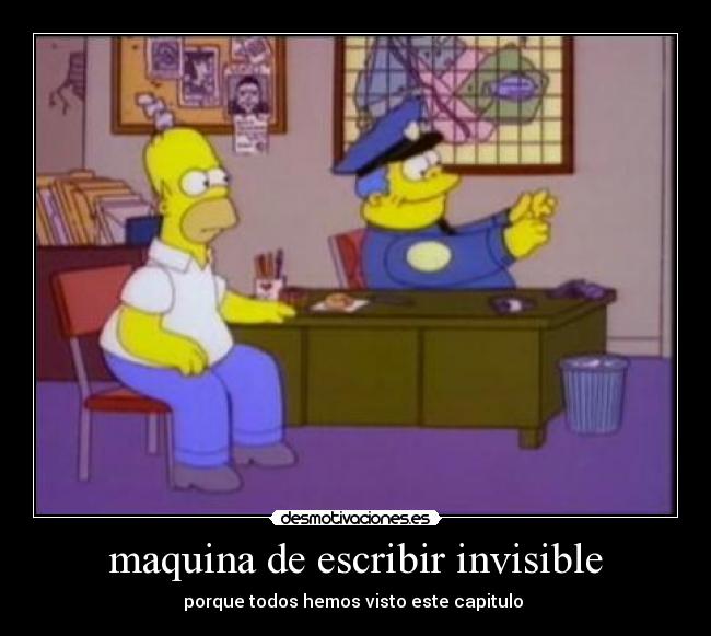 maquina de escribir invisible -