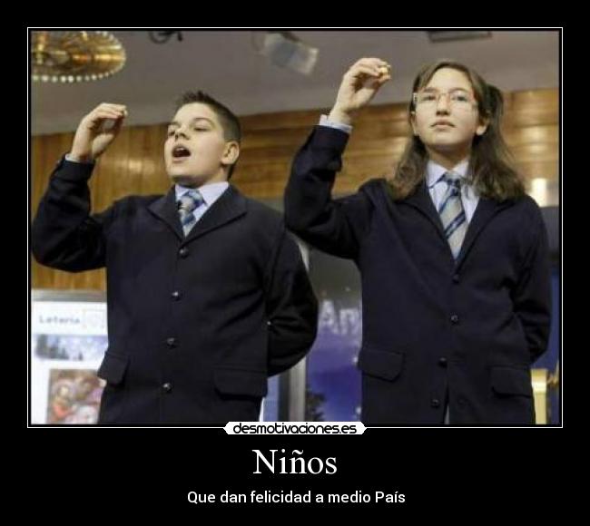 Niños - Que dan felicidad a medio País