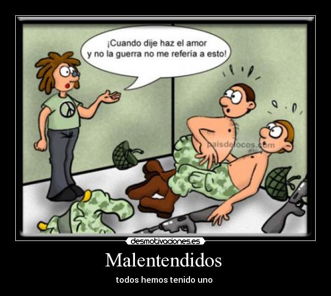 Malentendidos - todos hemos tenido uno