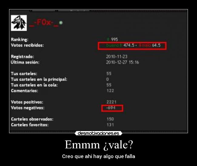 Emmm ¿vale? - Creo que ahi hay algo que falla