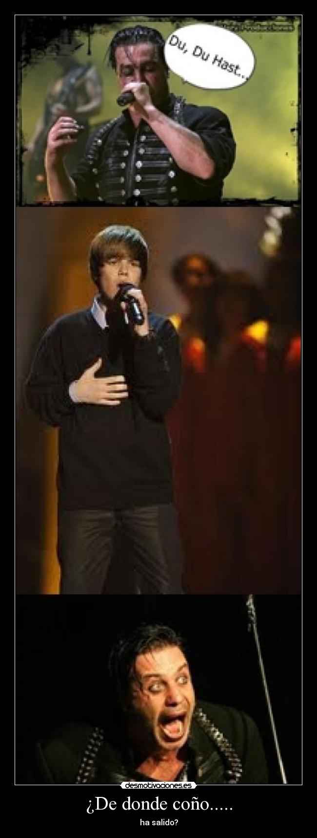 ¿De donde coño..... -