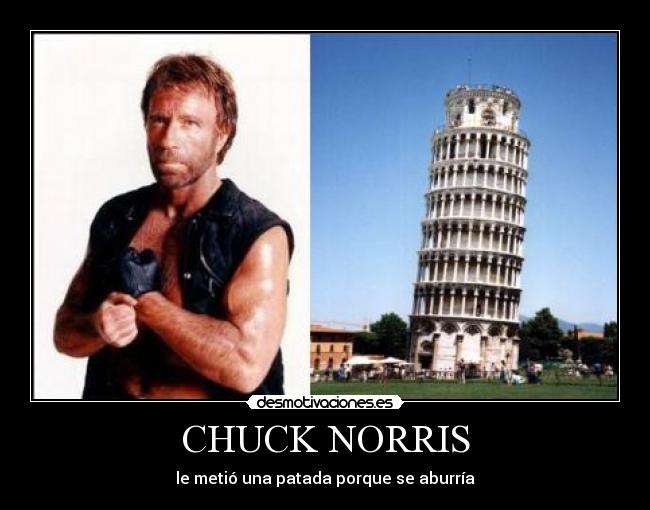 CHUCK NORRIS - le metió una patada porque se aburría