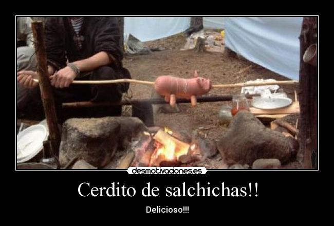 Cerdito de salchichas!! - Delicioso!!!